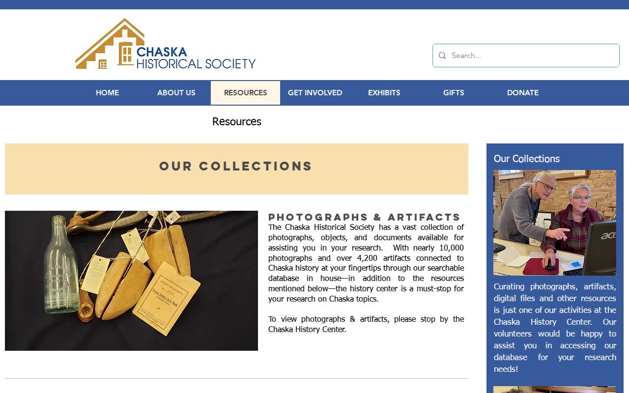 Chaska city directory research at the Chaska History Center holdings page